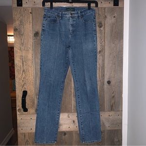Women’s 8 RALPH LAUREN CLASSIC STRAIGHT Blue Denim Jeans Excellent Vintage